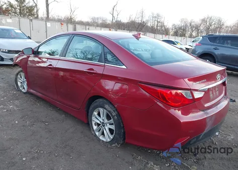 2014 Hyundai Sonata Gls z USA, uszkodzony, nr VIN 5NPEB4AC2EH860802